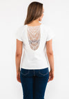 Seventy1 Crochet Back T-Shirt, White