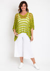 The Serafina Collection One Size Crochet Cape, Olive Green