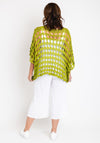 The Serafina Collection One Size Crochet Cape, Olive Green