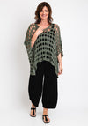 The Serafina Collection One Size Crochet Cape, Khaki