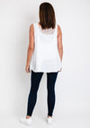 The Serafina Collection One Size Broidery Top, White