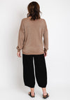 Serafina Collection One Size Fine Knit Sweater, Brown