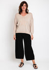 Serafina Collection One Size Fine Knit Sweater, Gold