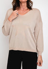 Serafina Collection One Size Fine Knit Sweater, Gold