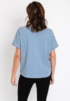 Serafina Collection One Size Striped Top, Blue