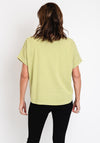 Serafina Collection One Size Striped Top, Green