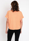 Serafina Collection One Size Striped Top, Orange