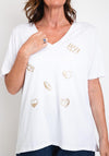 The Serafina Collection One Size Oversized Graphic T-Shirt, White