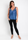Serafina Collection One Size Lace Vest, Blue