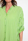 The Serafina Collection One Size Stripe Print Shirt, Green
