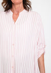 Serafina Collection One Size Stripe Print Shirt, Pink