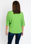 The Serafina Collection One Size Batwing Open Fine Cardigan, Green