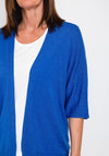The Serafina Collection One Size Batwing Open Fine Cardigan, Royal Blue