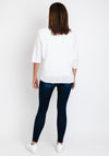 The Serafina Collection One Size Batwing Open Fine Cardigan, White