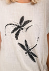 Seventy1 One Size Dragonfly T-Shirt, Beige