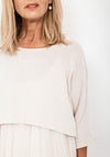 Seventy1 One Size Two Piece Dress & Top, Beige