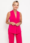 Seventy1 Sleeveless V Neck Print Top, Fuchsia