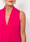 Seventy1 Sleeveless V Neck Print Top, Fuchsia