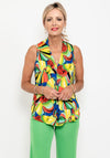 Seventy1 Sleeveless V Neck Print Top, Green Multi