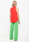 Seventy1 Sleeveless V Neck Print Top, Red