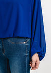 Seventy1 One Size Cropped Long Sleeve Top, Royal Blue