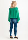 Seventy1 One Size Cropped Long Sleeve Top, Green