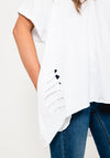 Seventy1 One Size Angel Wing Cut Back T-Shirt, White