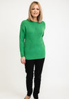 Seventy1 One Size Star Ribbed Star Knit Pullover, Apple Green