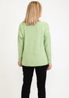 Seventy1 One Size Star Ribbed Star Knit Pullover, Light Green