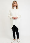 Seventy1 One Size Ribbed Long Jumper, Ivory