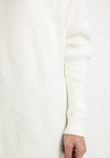 Seventy1 One Size Ribbed Long Jumper, Ivory