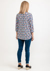 Seventy1 One Size Printed Tunic Top, Blue Multi
