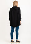 Seventy1 One Size Zip Hood Paint Stroke Pullover, Black