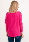 Seventy1 One Size Batwing Sleeve Knit Pullover, Pink