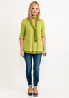 Seventy1 One Size Knit Pullover & Scarf Set, Green