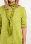 Seventy1 One Size Knit Pullover & Scarf Set, Green