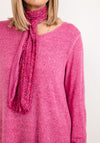 Seventy1 One Size Knit Pullover & Scarf Set, Pink