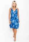 Seventy1 One Size Outline Print Dress, Blue