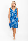 Seventy1 One Size Outline Print Dress, Blue