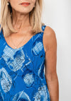 Seventy1 One Size Outline Print Dress, Blue