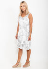 Seventy1 One Size Outline Print Dress, White