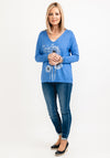 Seventy1 One Size Dandelion Knit Pullover, Blue