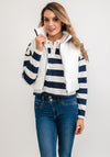 Seventy1 One Size Cropped Puffer Gilet, White