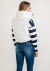 Seventy1 One Size Cropped Puffer Gilet, White