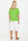 Seventy1 One Size V Neck Fine Knit Top, Green