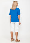 Seventy1 One Size V Neck Fine Knit Top, Royal Blue