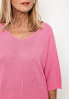 Seventy1 One Size Metallic Detail Knit Jumper, Pink