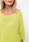 Seventy1 One Size Metallic Detail Knit Jumper, Lime