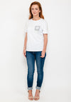 Seventy1 Pearl & Rhinestone Embellished T-Shirt, White