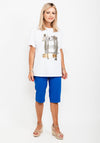 Seventy1 One Size Hashtag T-Shirt, White & Khaki